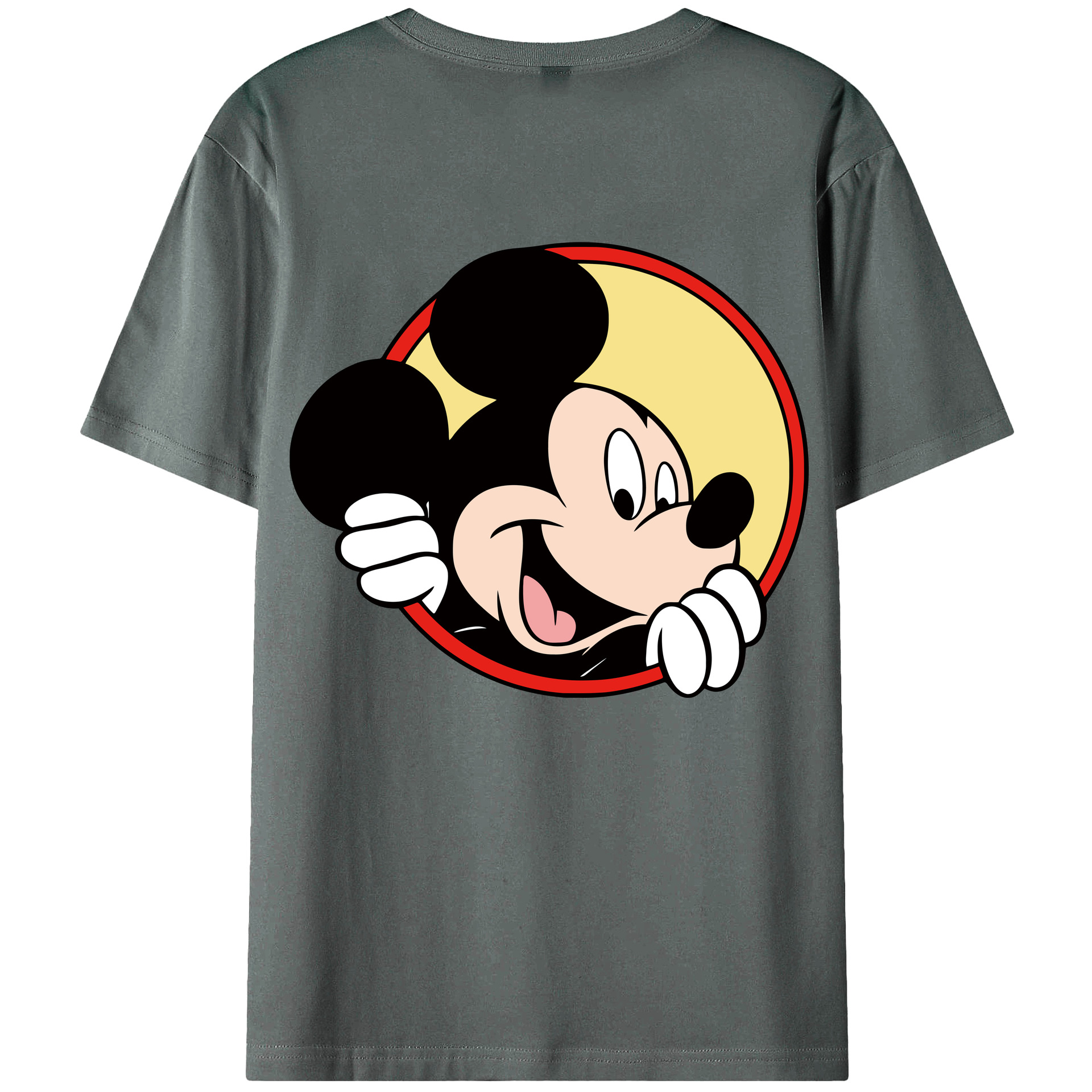 （画像用） ミッキーマウス Mickey Mouse 綿100％半袖Tシャツ（背面プリント）